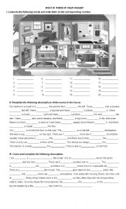 English Worksheet: What is there in your house?