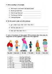 English Worksheet: PINKS PHYSICAL DESCRIPTION - PAGE 2