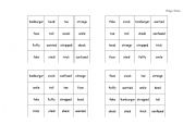 English Worksheet: Vocabulary Bingo