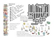 room cleaning crossword and talking