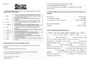 English Worksheet: THE SENTINEL