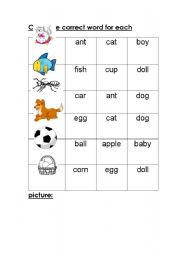 english worksheets kids vocabulary