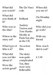 English worksheet: Conversation starter