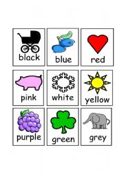 English Worksheet: Colours