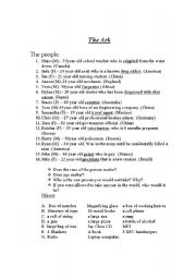 English worksheet: The Ark