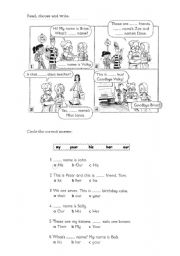 English Worksheet: Possessives