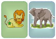 English Worksheet: Flashcards Wild Animals 2/2 