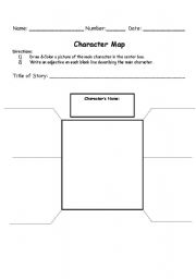 English worksheet: Character Map