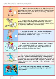 English Worksheet: Sports