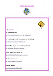 English Worksheet: Useful sites for ESL teachers