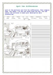 English Worksheet: Spot the differences