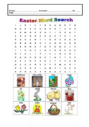 English Worksheet: easter crosswords