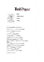 English worksheet: s Genitive