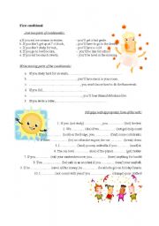 English Worksheet: first conditional