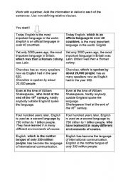 English Worksheet: Tandem- worksheet (non-defining relative clauses)