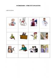 English worksheet: Jobs