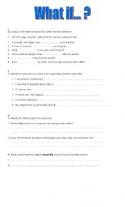 English Worksheet: Second Conditional 