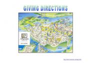 English Worksheet: Giving directions