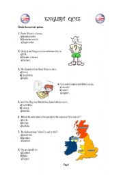 English Worksheet: English Quiz