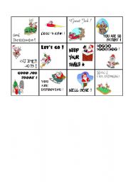 English Worksheet: Christmas award cards 2/4