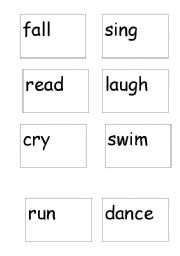 English worksheet: Match the Verb Game