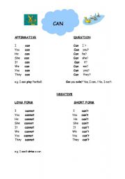 English Worksheet: the verb