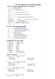 English worksheet: quantifiers