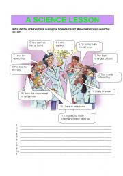 English Worksheet: A SCIENCE LESSON