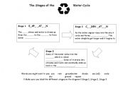 English worksheet: water
