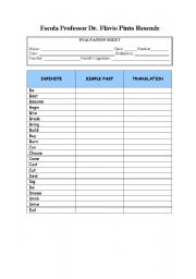 Simple past of irregular verbs