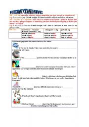 English Worksheet: Present Continuous