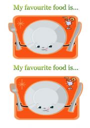 English Worksheet: My favourite food is...