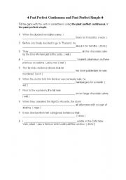English worksheet: Present Perfect Continuous Exercise