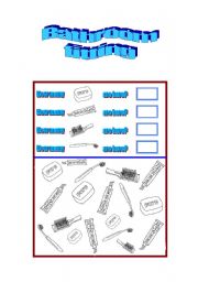 English worksheet: Bathroom fitting