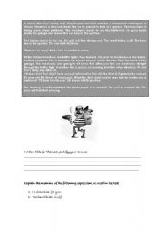 English worksheet: Funny Story