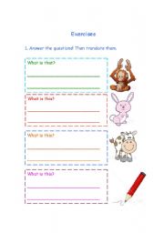 English worksheet: this / that