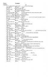 English worksheet: intermediate tests