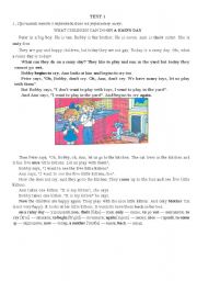 English worksheet: WHAT CHILDREN CAN DO ON A RAINY DAY