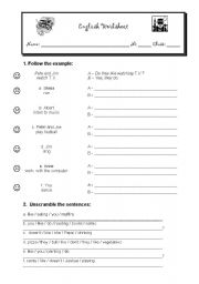 English worksheet: Verb to like