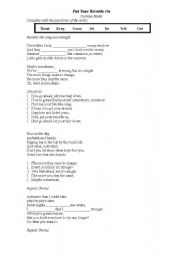 English worksheet: Put Your Records On - song (Past Simple)