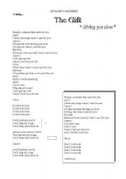 English worksheet: The Gift,a band