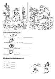 English Worksheet: POOHS AUTUMN 