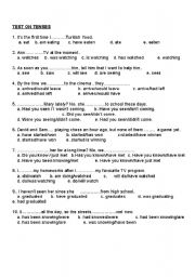 mix tenses tests