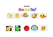 English worksheet: Feelings - How Are You?