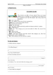 English Worksheet: ordering in a restaurant - test related to summer holidays
