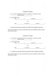 English Worksheet: Comparative Adjectives