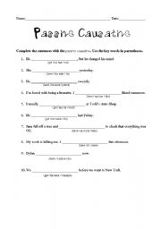 English Worksheet: Passive Causative