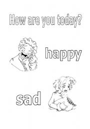 English Worksheet: How are you today?