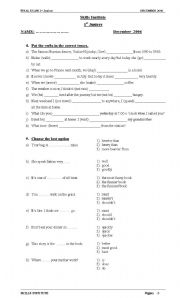 English worksheet: Test