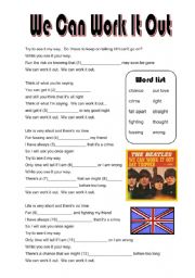 We Can Work It Out by the Beatles